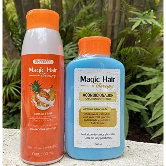 Magic Hair Therapy Shampoo Banana & Piña y Acondicionador Crecimiento Intensivo